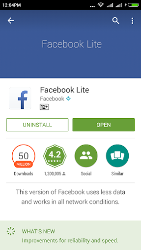 FACEBOOK LITE