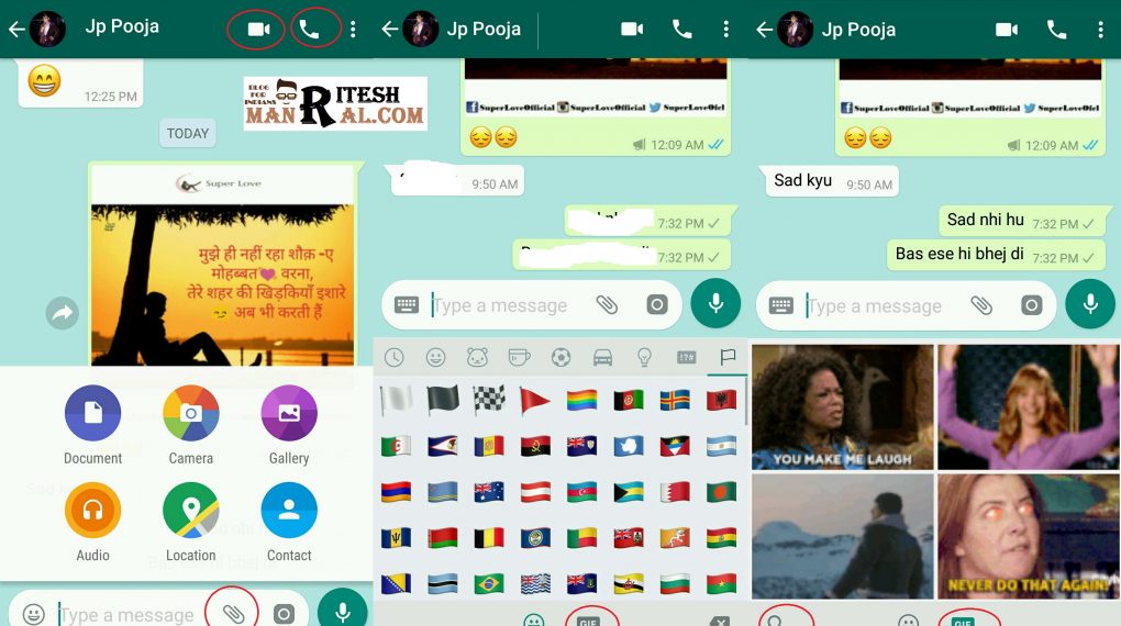 WhatsApp beta separates voice and video call actions