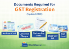 Documents required for GST registration in India including PAN card, Aadhaar card, bank proof and address proof