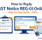 How to reply GST notice REG-03 online step by step on GST portal
